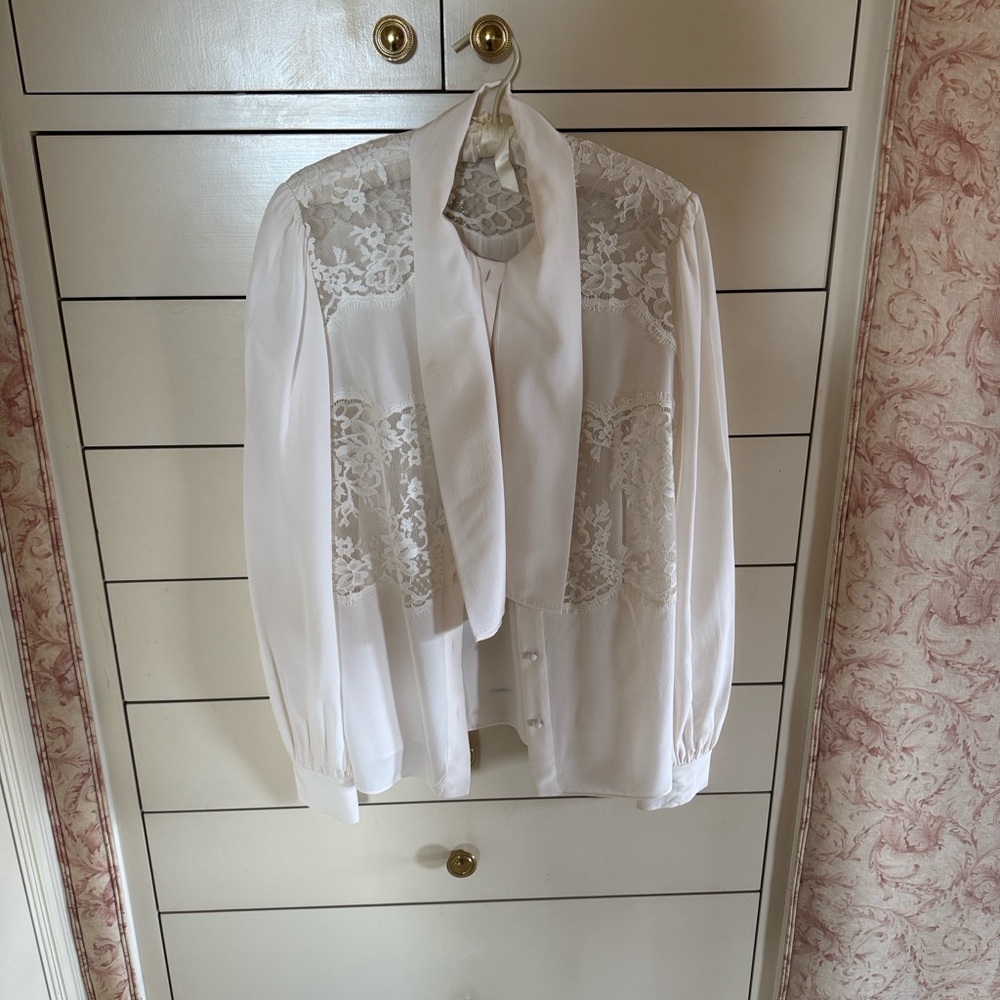 Dolce & Gabbana Cream Satin Fabric